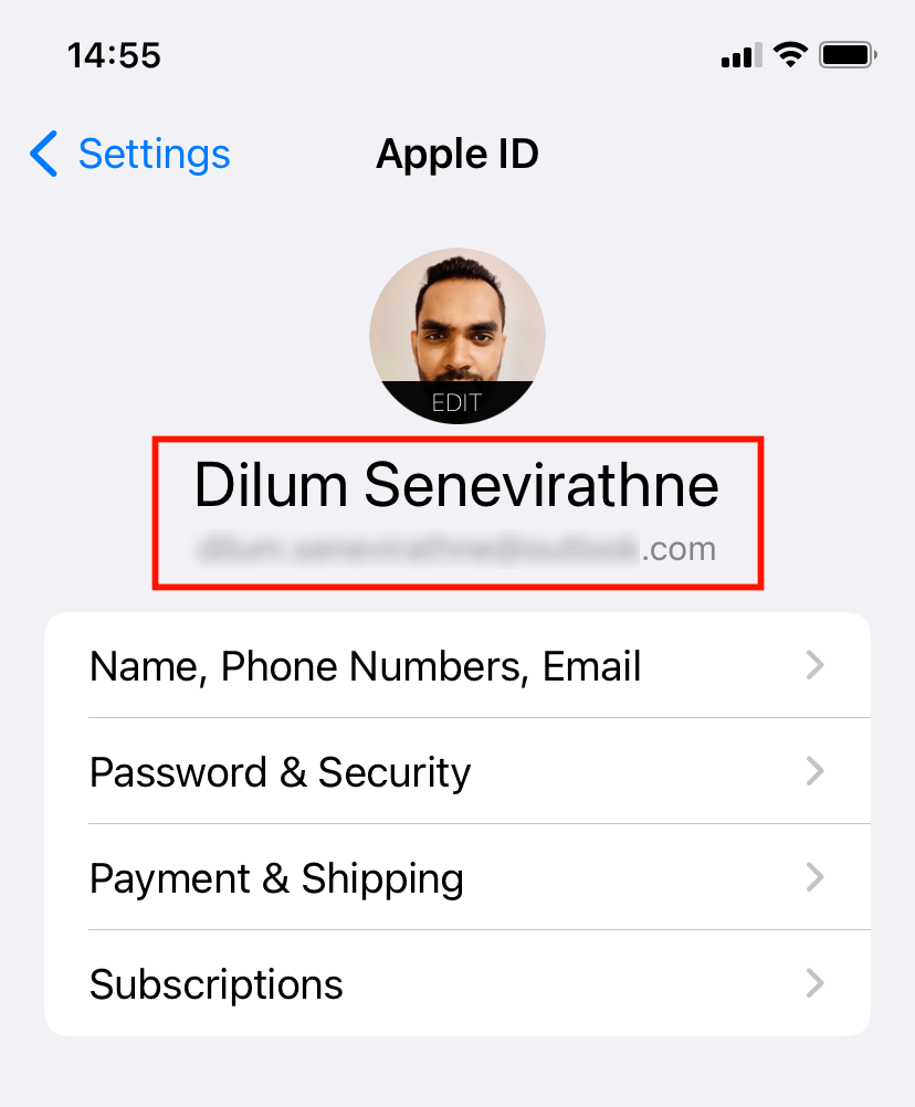 Apple ID matches ID on Mac