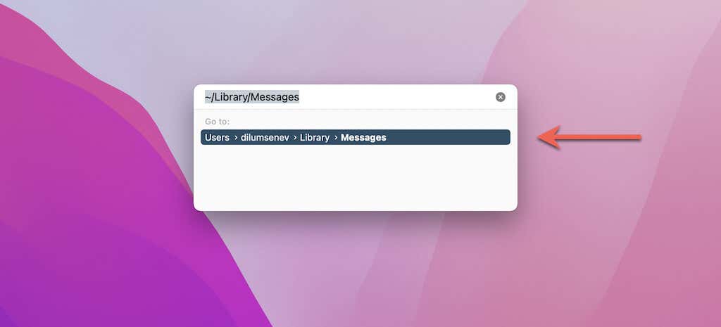 ~/Library/Messages