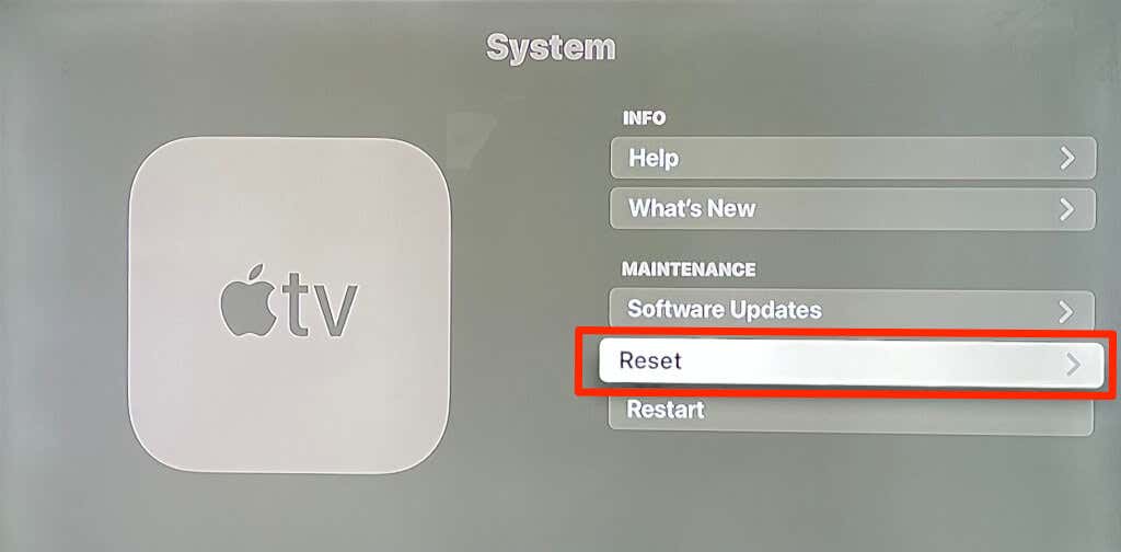 System Reset button 