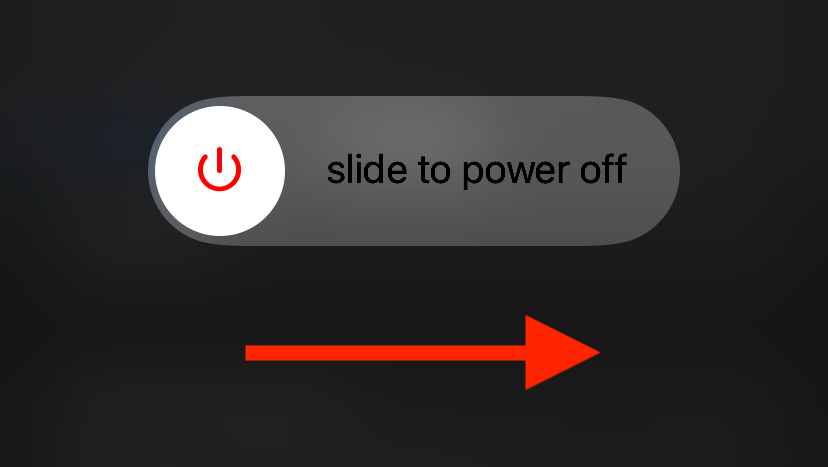 Slide to power off 