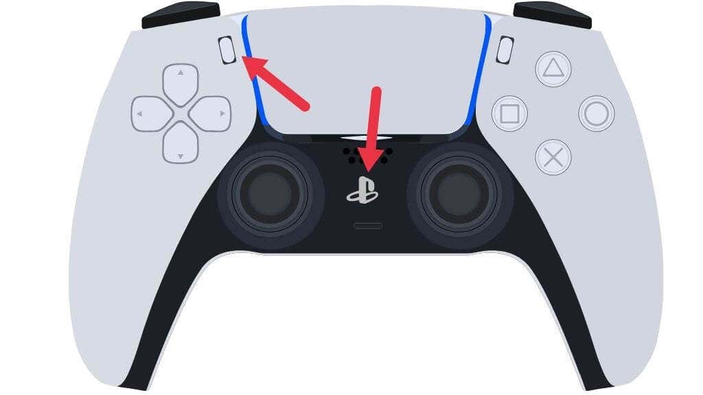 Share/Create button and Playstation logo