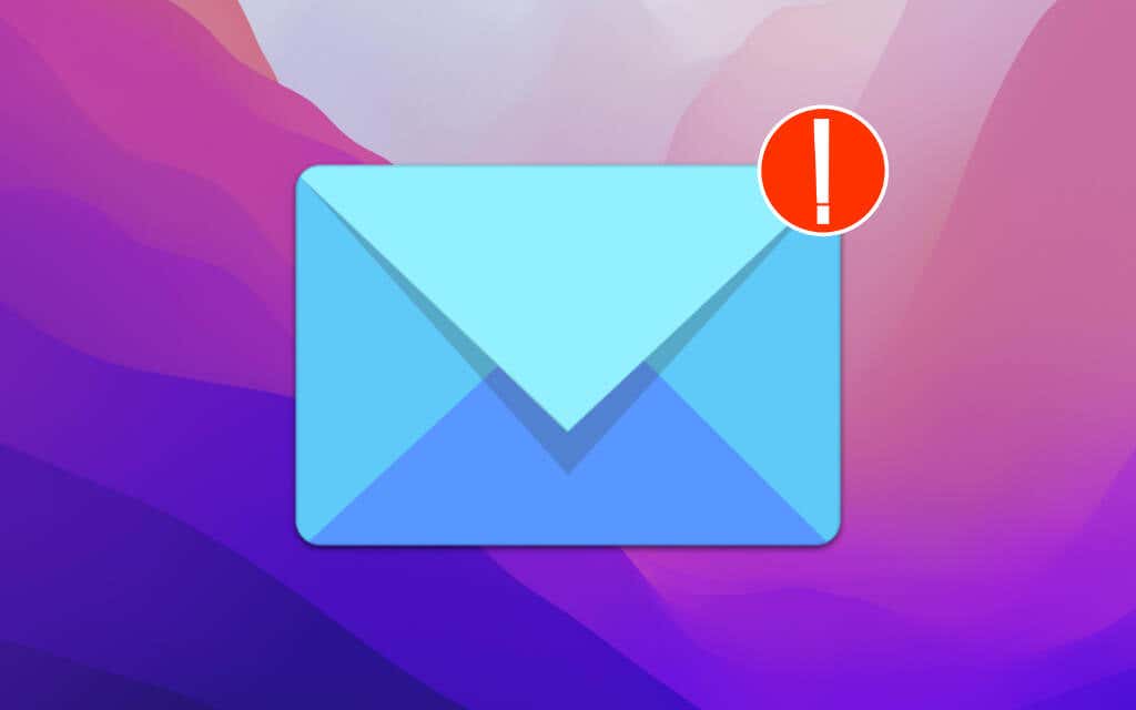 Mail icon with an error message