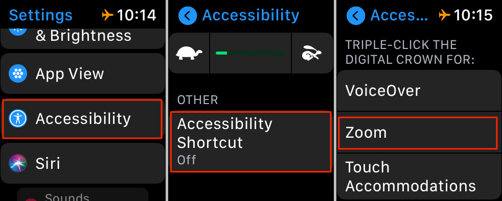 Settings > Accessibility > Accessibility Shortcut > Zoom 
