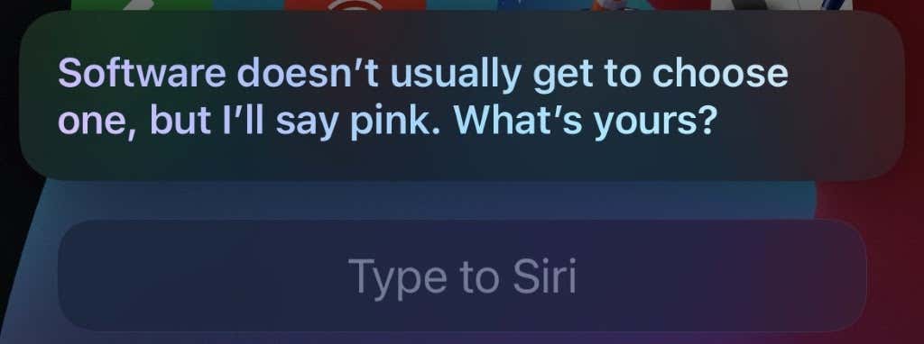 "Software doesn't usually get to choose one, but I'll say pink. What's yours?"