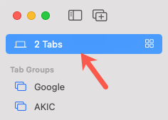 Tab Group Picker