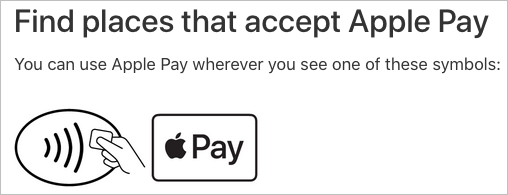 Find places that accept Apple Pay 