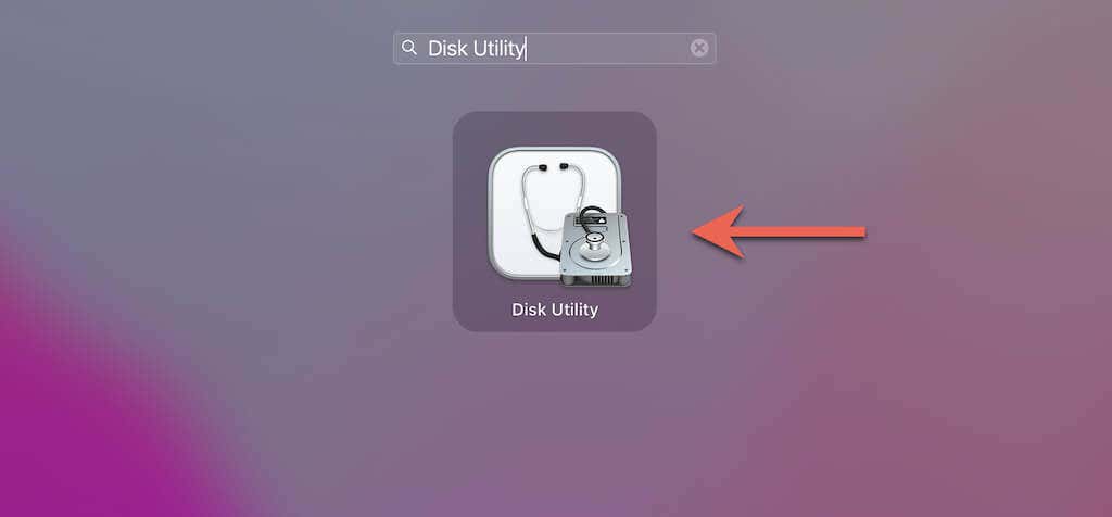 Disk Utility in Launchpad