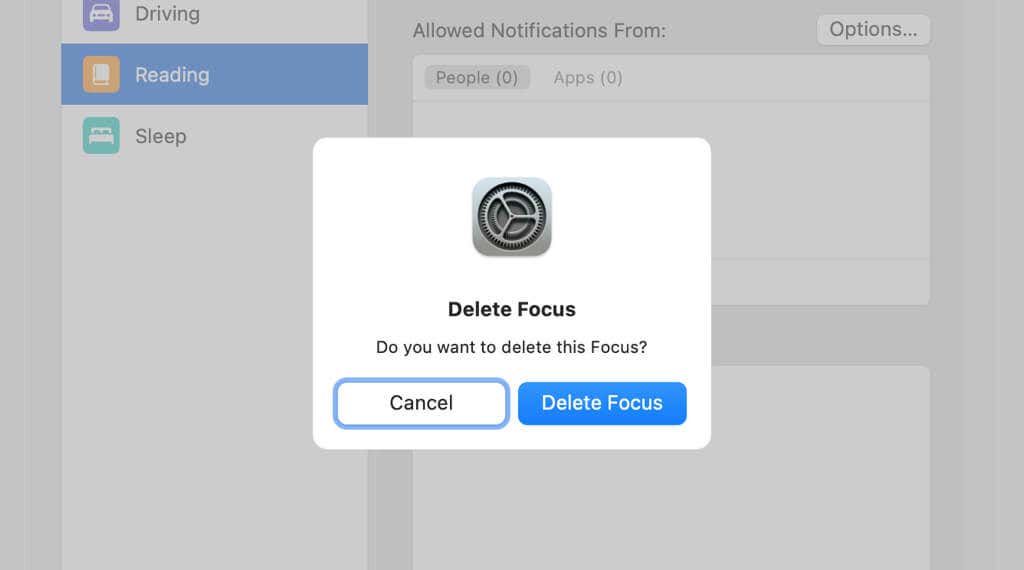 Delete Focus