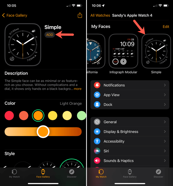 How to Add, Customize, and Change Apple Watch Faces image 3