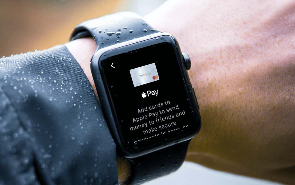 Apple Pay on an Apple Watch 
