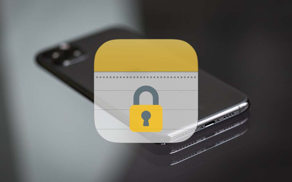 Notes icon with a padlock 