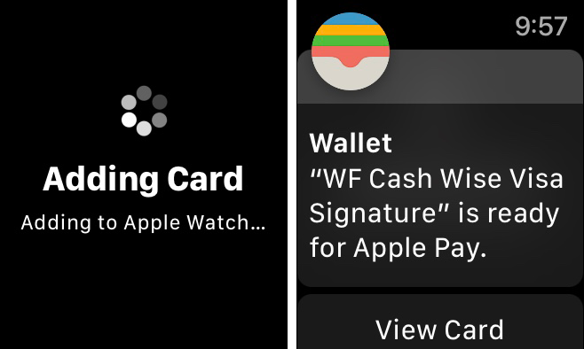 Adding Card > Card is ready for Apple Pay