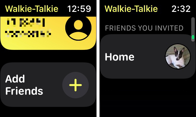 Walkie-Talkie > Add Friends
