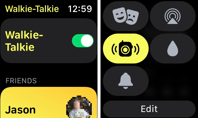 Turn off Walkie-Talkie in app and Control Center