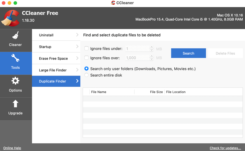 CCleaner Free 