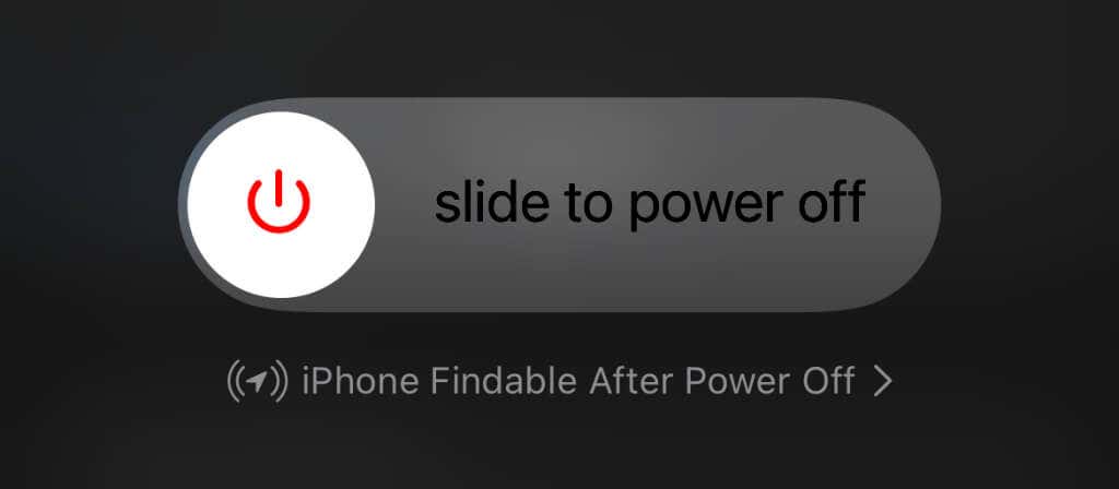 Slide to power off icon