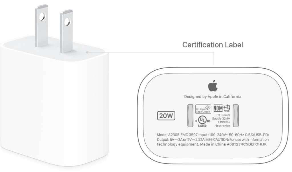 Certification label 