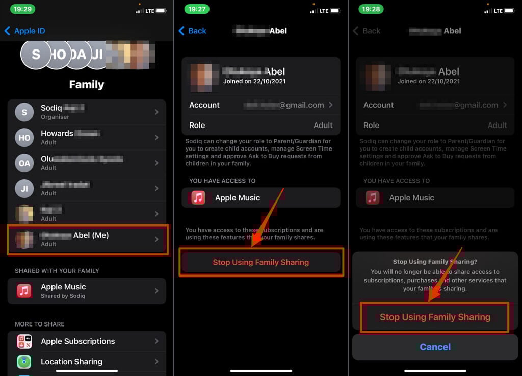 Stop Using Family Sharing