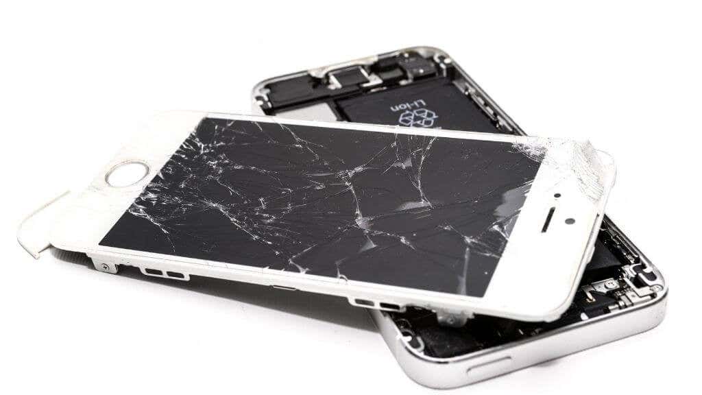 An iPhone in pieces