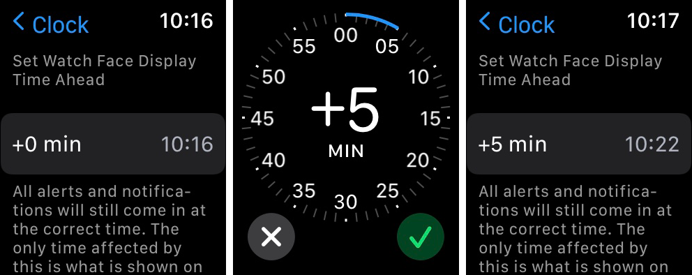 How to set the display time ahead