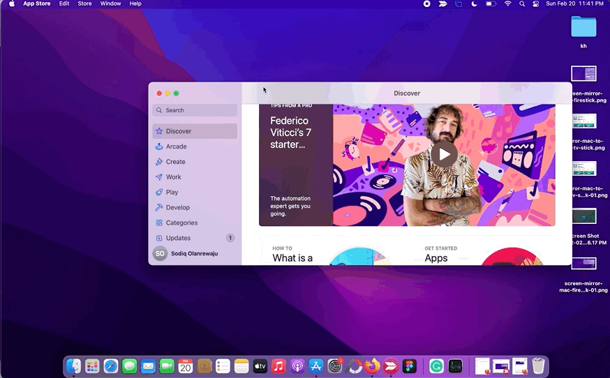 Drag app window to left corner of Mac's screen 