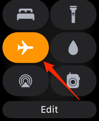 Airplane icon in Control Center