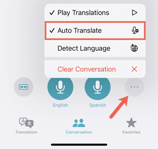 Auto Translate mode