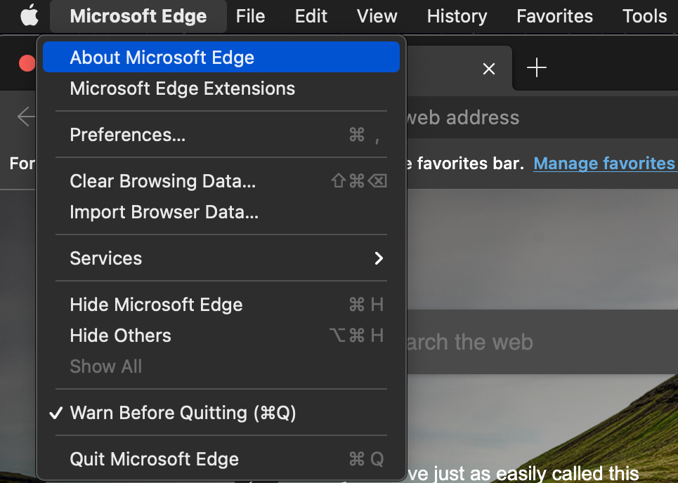 Microsoft Edge > About Microsoft Edge