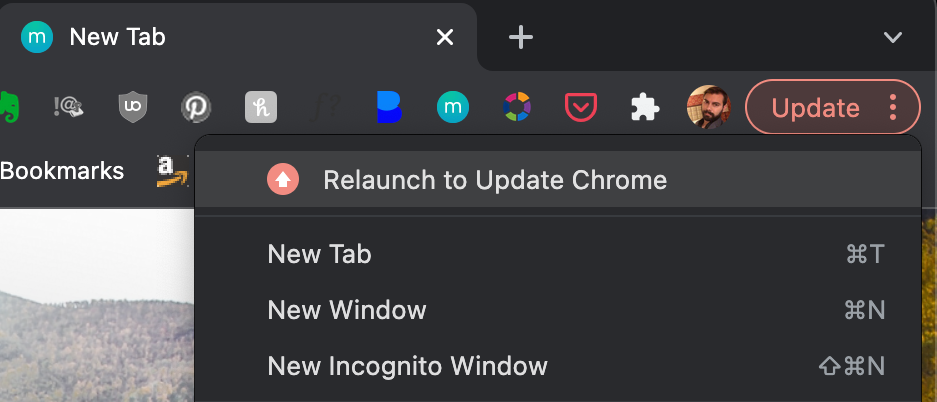 Relaunch to Update Chrome