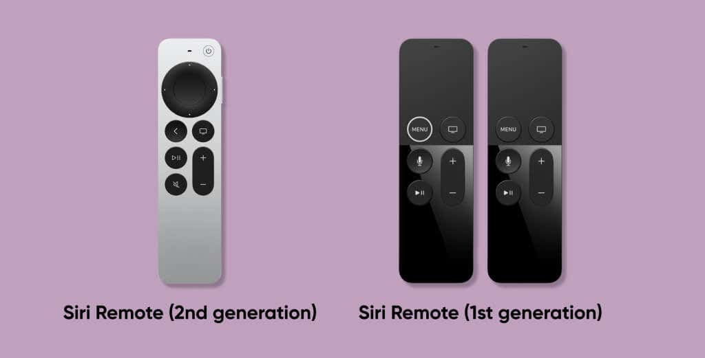1st and 2nd gneration Siri Remotes