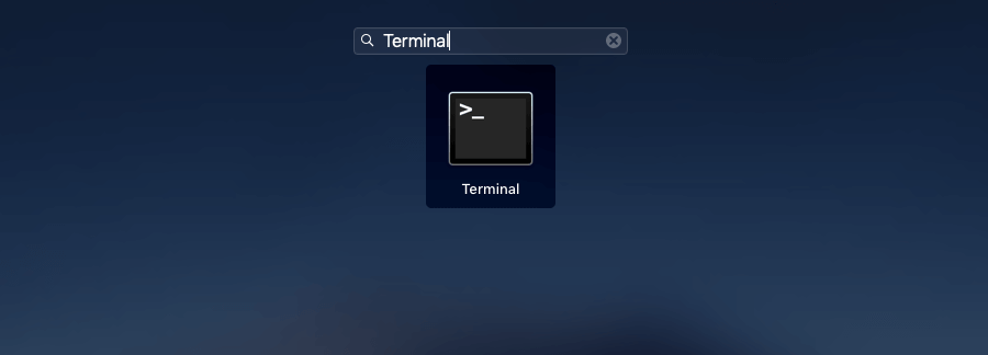 Launchpad > Other Terminal 