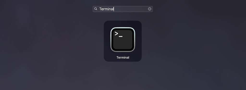 Terminal app 