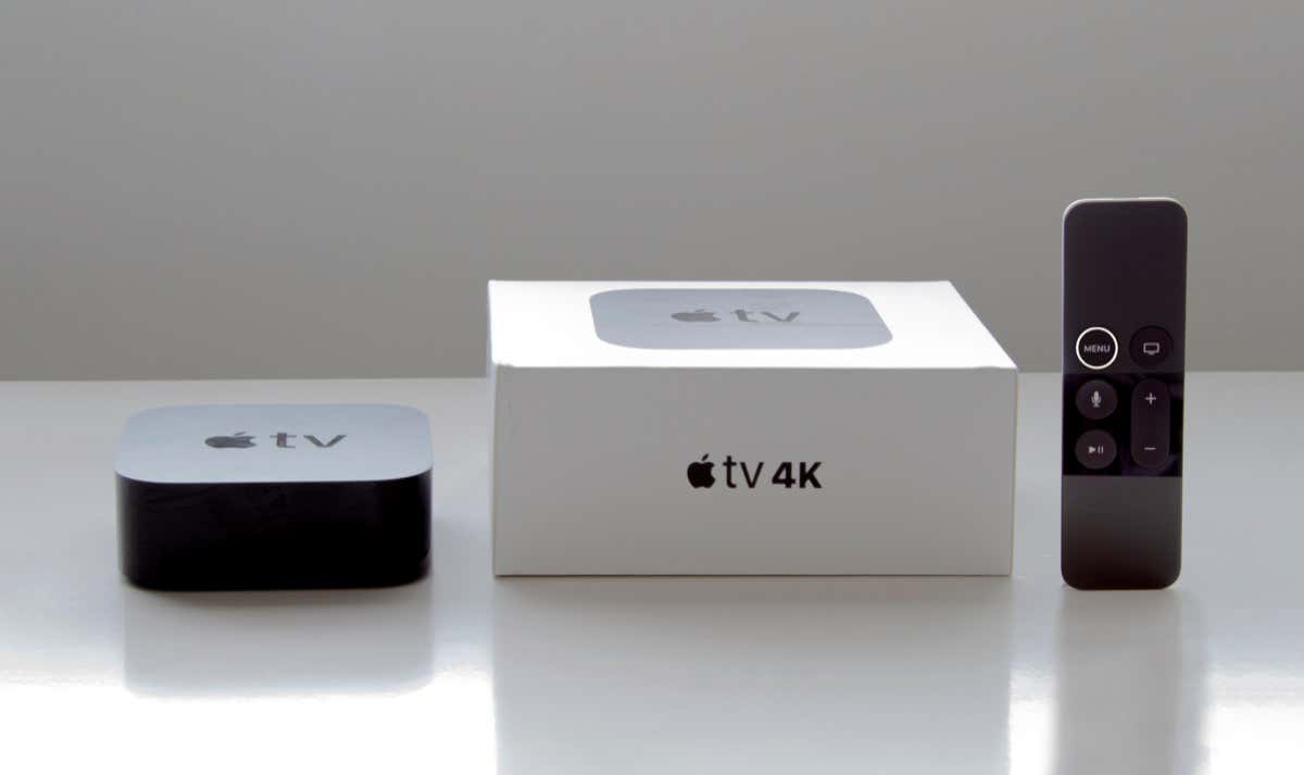 Apple TV and box
