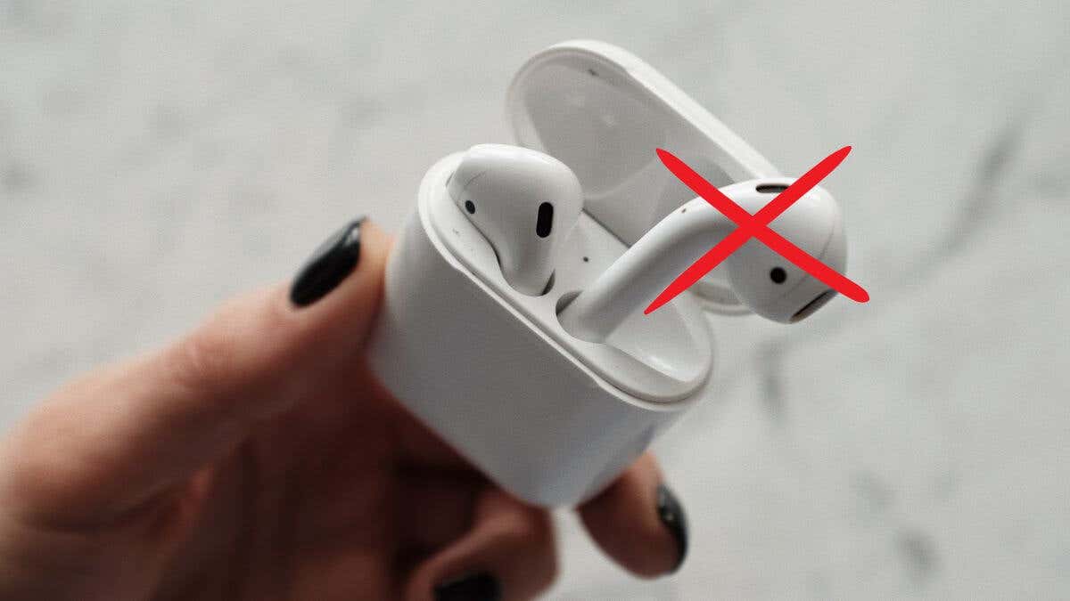 One AirPod Not 10 to