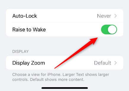 How to Use Raise to Wake on iPhone image 4
