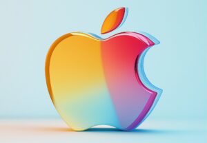 logo of colorful apple