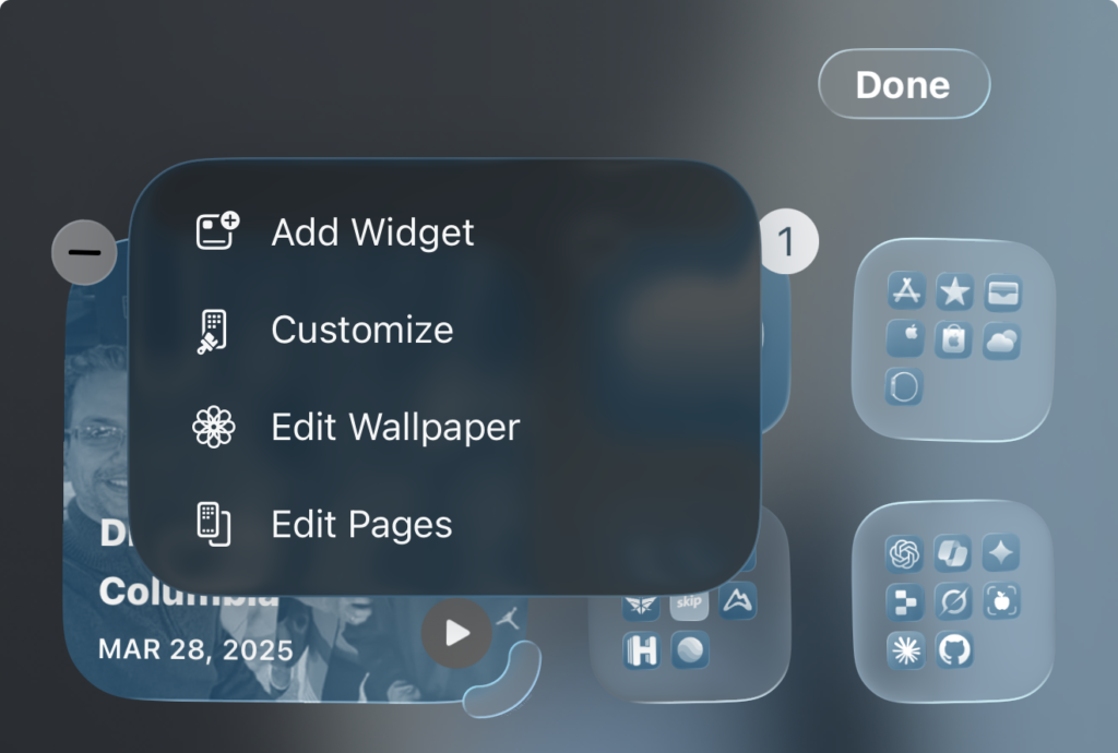 edit home screen - Switching To Mac