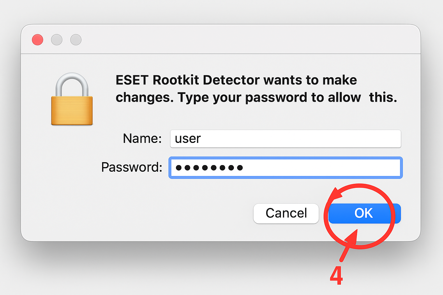 ESET Rootkit Detector download window