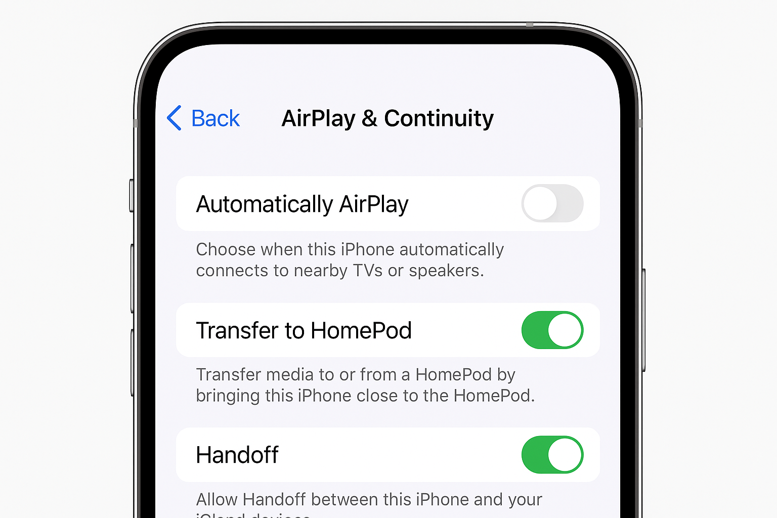 Instructions how to connect your iPhone to Apple TV 4K