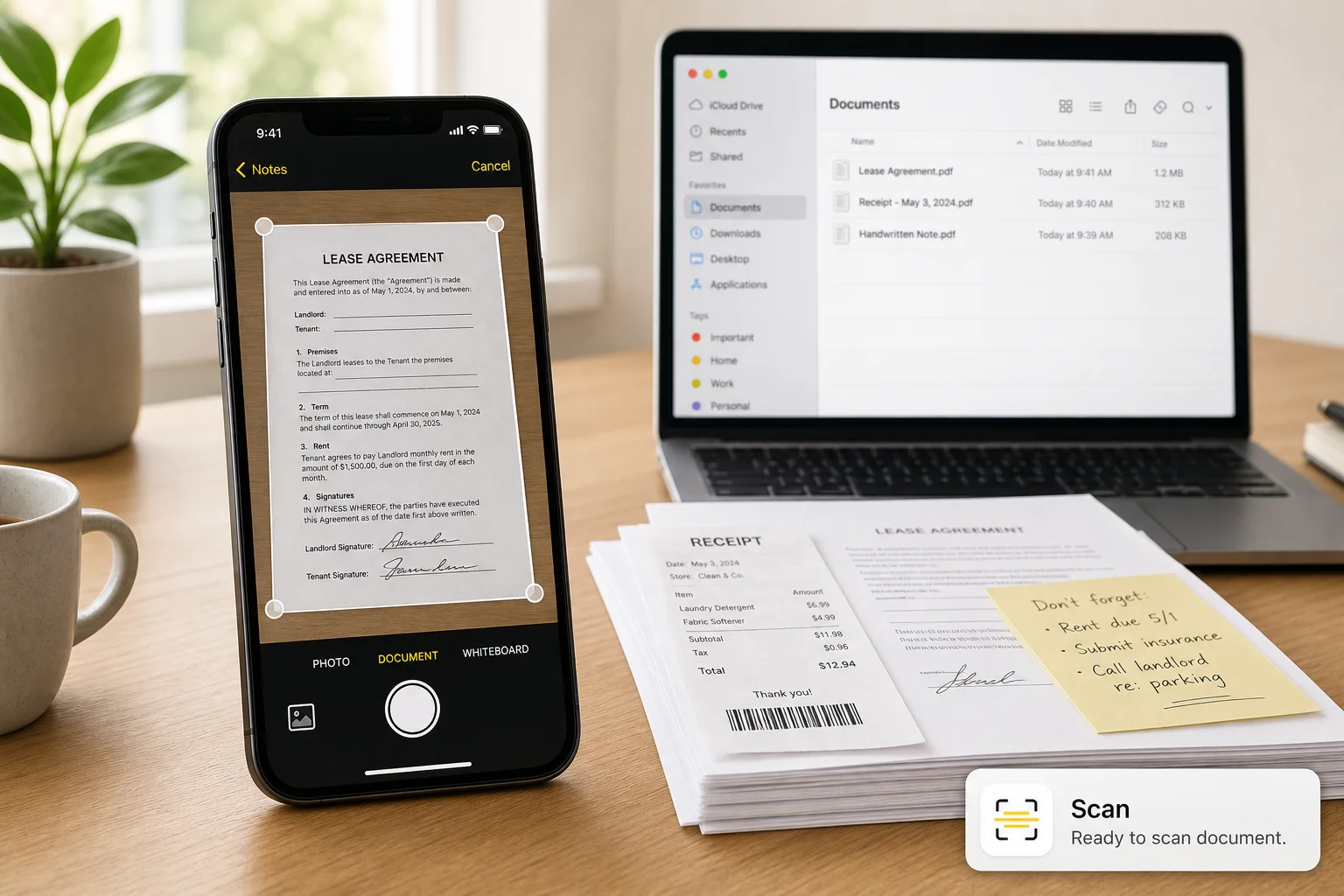 How to Scan Documents on iPhone (No App Needed)
