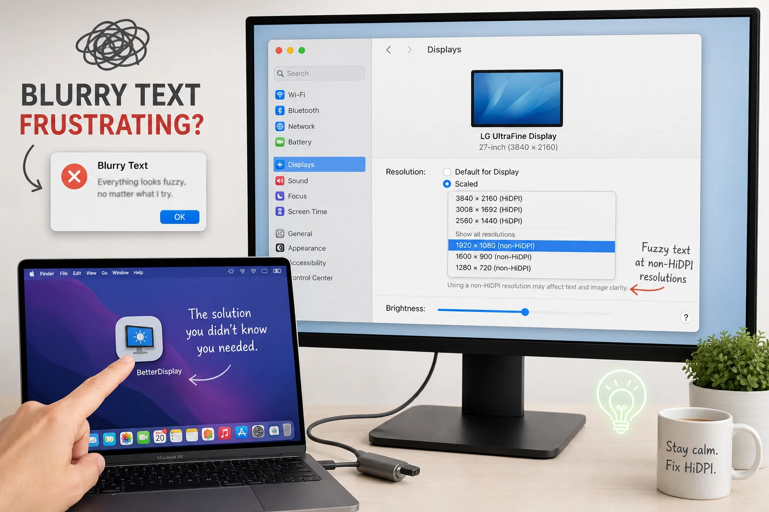 M4/M5 Mac HiDPI Issues? 7 Fixes for Blurry 4K Displays
